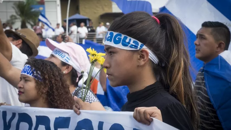 Marcha en Managua para demandar el fin de la represión a las manifestaciones. Foto/gallotronic08