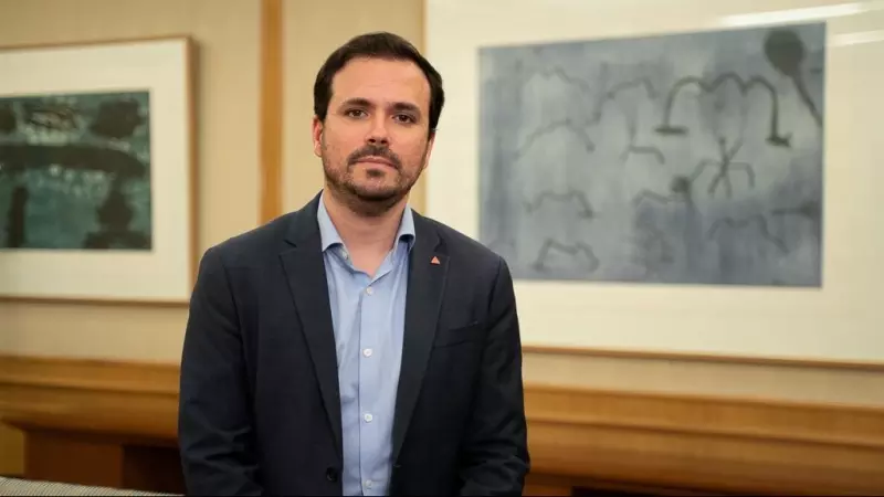 El ministro de Consumo, Alberto Garzón, durante la entrevista con 'Público'.