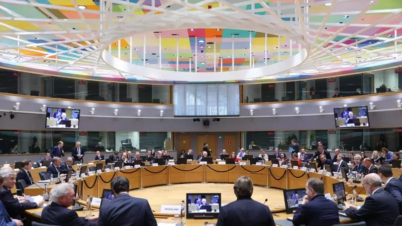 Reunión de los ministros de Asuntos Exteriores y Defensa europeos en Bruselas, a 20 de marzo de 2023.