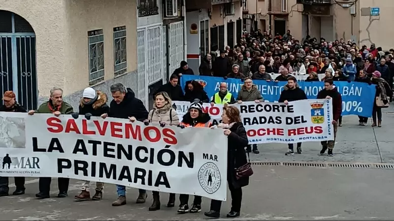 Protesta del MAR en Teruel