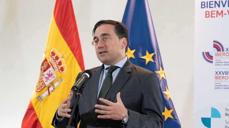 24/03/2023. El ministro de Asuntos Exteriores, José Manuel Albares, a su llegada a la Cumbre Iberoamericana, a 23 de marzo de 2023.