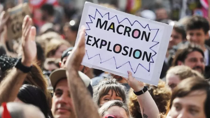 Manifestación contra la reforma de las pensiones en Marsella (Francia).