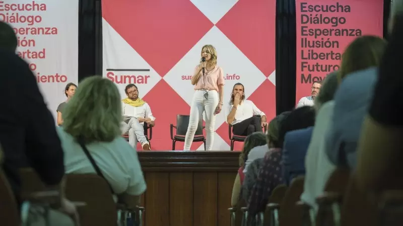 25/03/2023 La ministra de Trabajo, Yolanda Díaz, durante el último acto de escucha de su proyecto Sumar, celebrado en Las Palmas de Gran Canaria