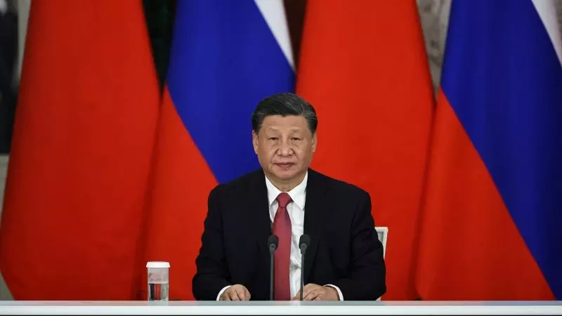 El presidente chino, Xi Jingpin, durante su encuentro en Moscú con el presidente ruso, Vladimir Putin.
