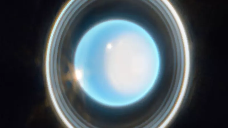 La imagen de Urano tomada por el telescopio Webb.