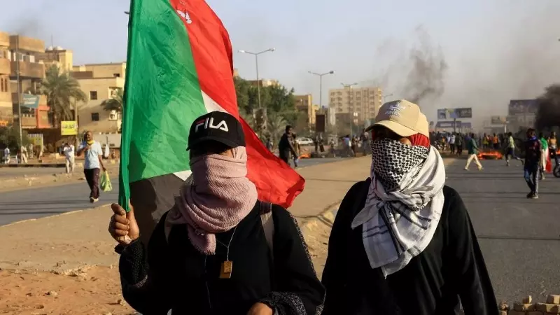 16/04/2023. Ciudadanos sudaneses durante una protesta, a 6 de abril de 2023.