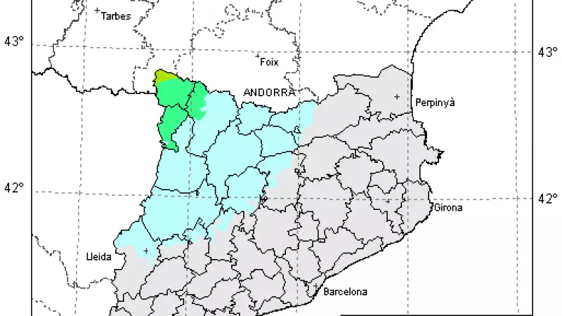 Mapa de la simulació d'intensitats percebudes a Catalunya pel terratrèmol