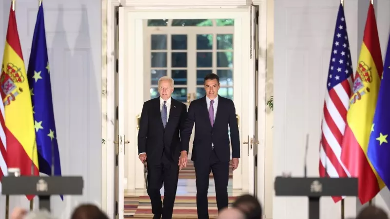 Joe Biden y Pedro Sánchez