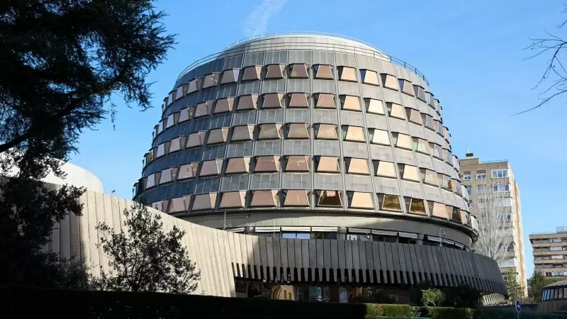 Fachada del Tribunal Constitucional, en Madrid.