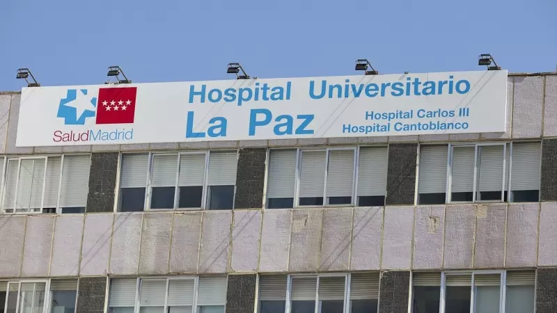 Fachada del Hospital Universitario La Paz, a 24 de julio de 2022, en Madrid (España).