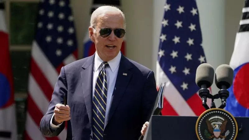 El presidente de Estados Unidos, Joe Biden, durante la visita al país del presidente de Corea del Sur, Yoon Suk Yeol, el 26 ed abril de 2023