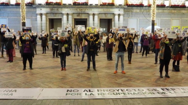 Concentración contra el proyecto de Fertiberia. Archivo