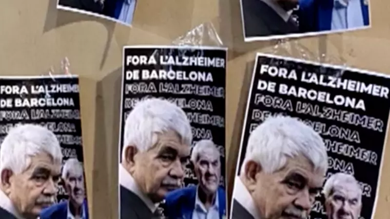 Los carteles en contra de Pasqual Maragall.