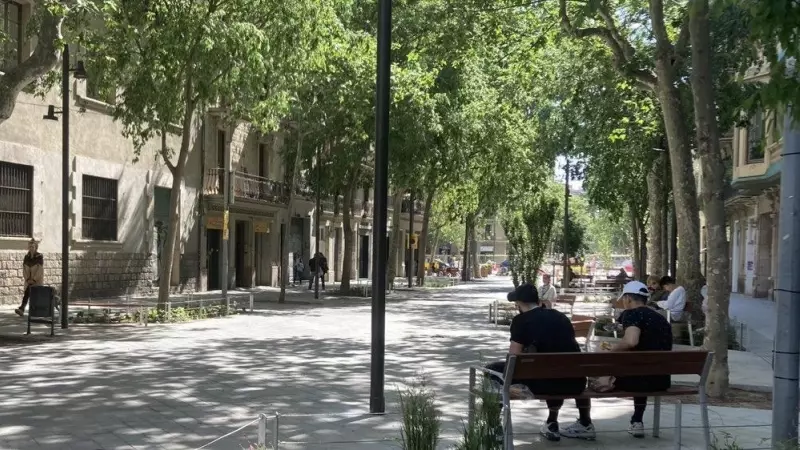 Una imatge de la superilla de l'Eixample.