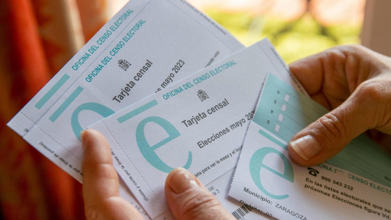 Las tarjetas censales enviadas por la Oficina del Censo Electoral para las elecciones del 28 de mayo.