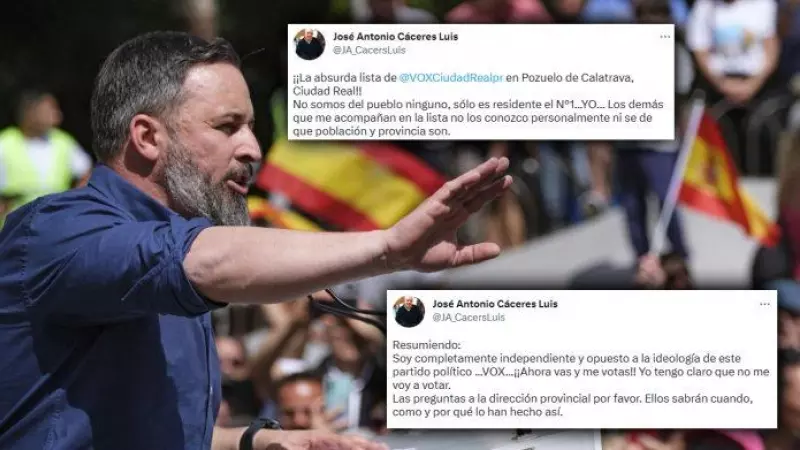 '¡Ahora vas y me votas!': la absurda lista de Vox en un pueblo de Ciudad Real de la que reniega su propio candidato
