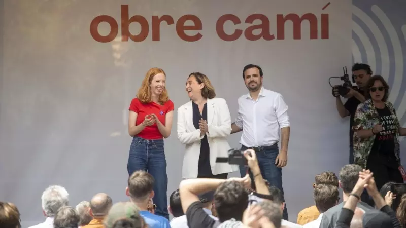 Acto electoral de BComú en el barrio de La Marina