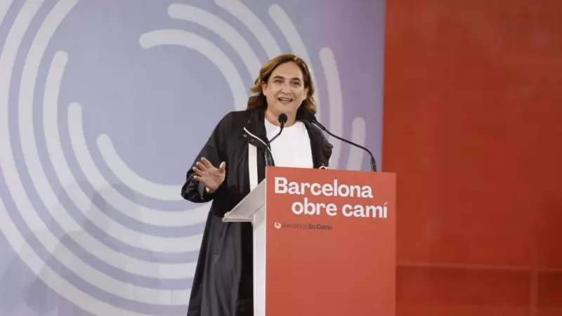 24/05/2023 - Ada Colau durant la seva intervenció a l'acte central de campanya de Barcelona en Comú per a les municipals d'aquest diumenge.