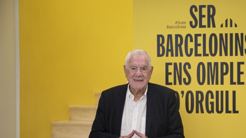 Ernest Maragall a la seu d'ERC Barcelona des d'on es pilota la seva campanya com alcaldable.