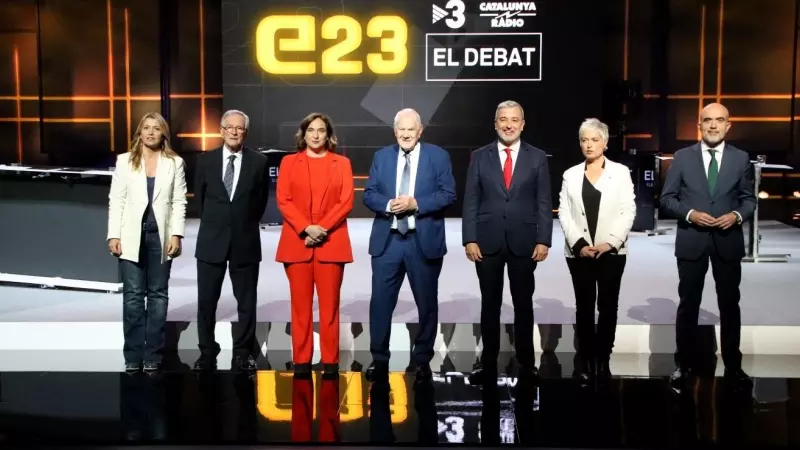 23/05/2023 - Candidats a les eleccions municipals de Barcelona en el debat de TV3 i Catalunya Ràdio.