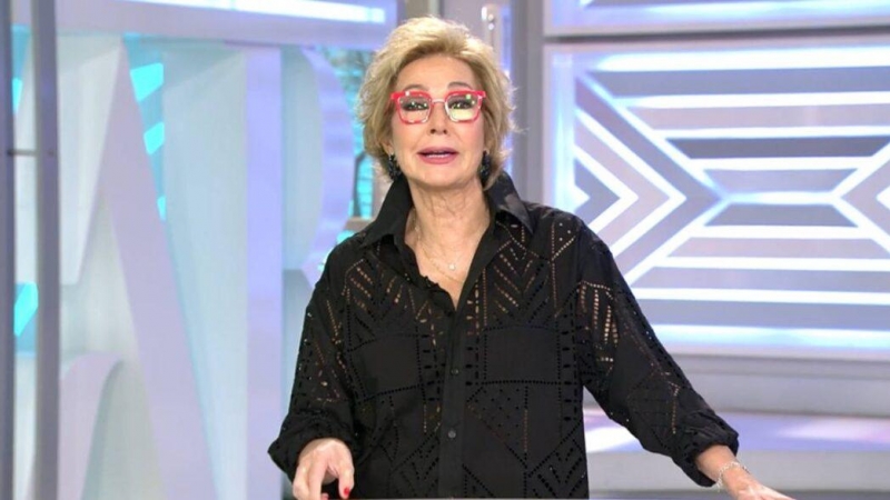 Ana Rosa Quintana, en una imagen mientras presenta su programa en Telecinco