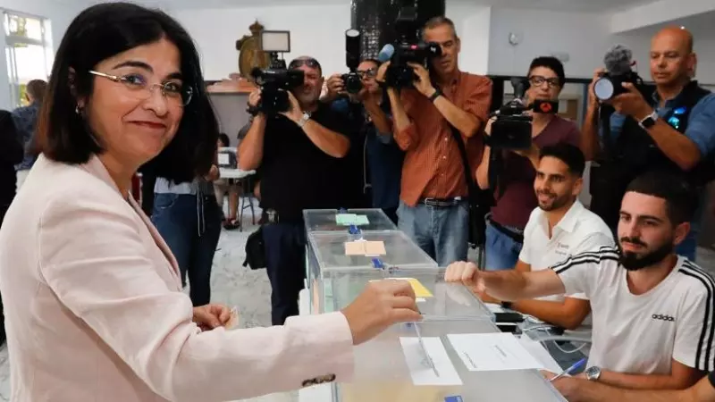 La candidata del PSOE a la alcaldía de Las Palmas de Gran Canaria, Carolina Darias.