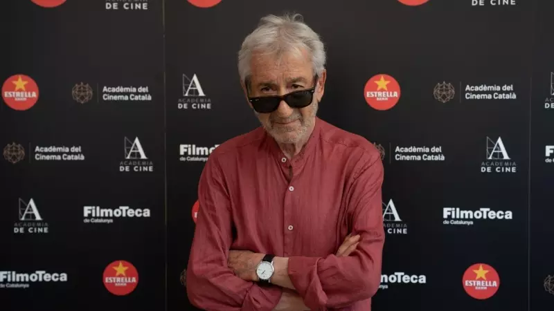 El actor José sacristán durante un homenaje organizado por la Acadèmia del Cinema Català.