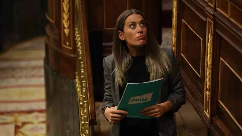 La diputada de Junts, Miriam Nogueras i Camero, durante una sesión plenaria en el Congreso de los Diputados, a 21 de noviembre de 2022,