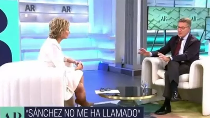 Feijóo le confiesa a Ana Rosa Quintana que tiene un 'problema' con el inglés (y la culpa parece que también es de Sánchez)