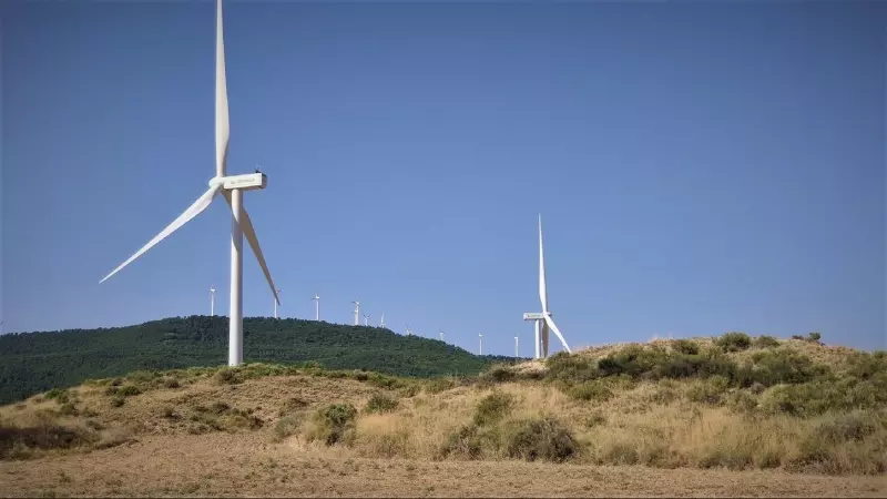 Parque eólico Puylobo, en la provincia de Zaragoza, de Iberdrola.