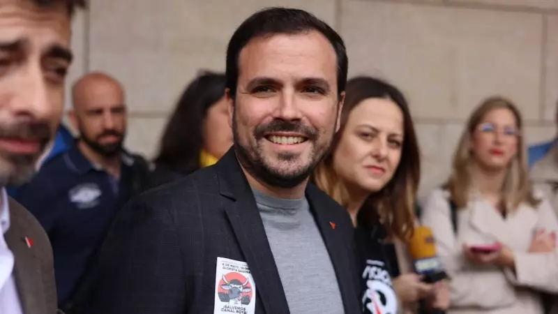 El ministro de Consumo y coordinador general de IU, Alberto Garzón, durante un acto de precampaña en Zaragoza, a 22 de abril de 2022.