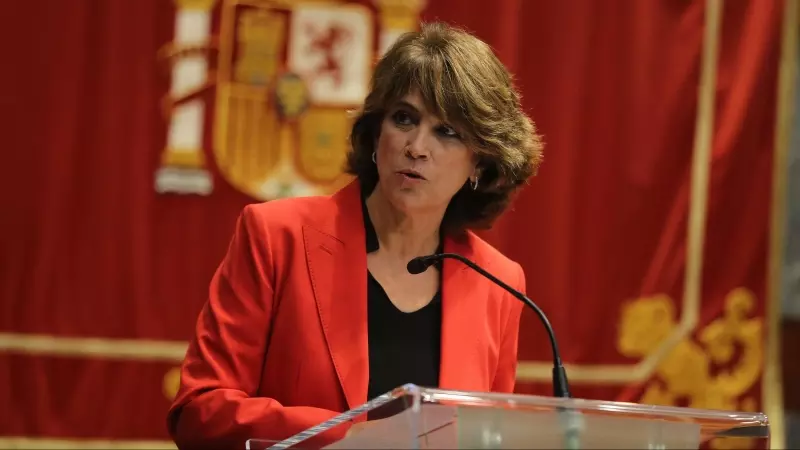 Dolores Delgado, asiste al acto de entrega de los XVI Premios del Observatorio contra la Violencia Doméstica y de Género, en la Sede del Consejo General del Poder Judicial, Madrid (España)