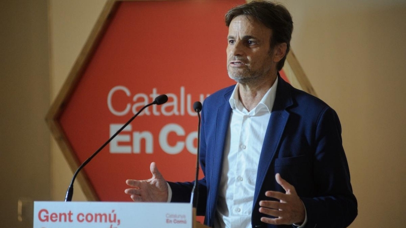 El presidente de Unidas Podemos en el Congreso, Jaume Asens, en el Consell Nacional de Catalunya en Comú, a 10 de junio de 2023, en Barcelona.