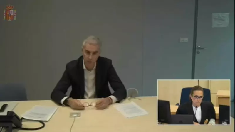 Ricardo Costa, ex secretario general del PP de València, declarando por videoconferencia en el juicio contra Francisco Camps, este martes