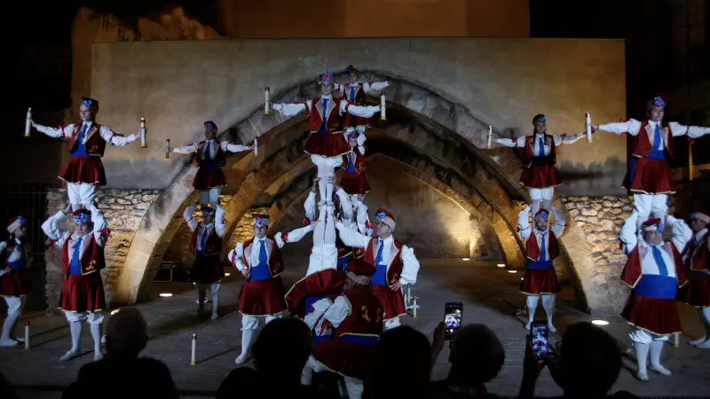 21-6-2023 Una representació de la moixiganga de Valls durant la Festa Major vallenca