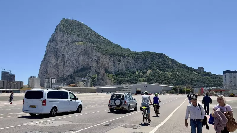 El peñón de Gibraltar, en una imagen de archivo tomada el 5 de mayo de 2022