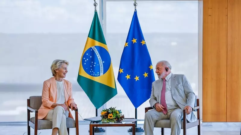 Lula da Silva junto a Ursula von der Leyen en Brasiliaq, a 12 de junio de 2023