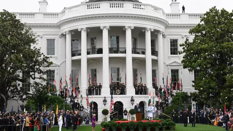 El edificio residencial del presidente de EEUU, Joe Biden, la Casa Blanca, en Washington, a 21 de junio de 2023.
