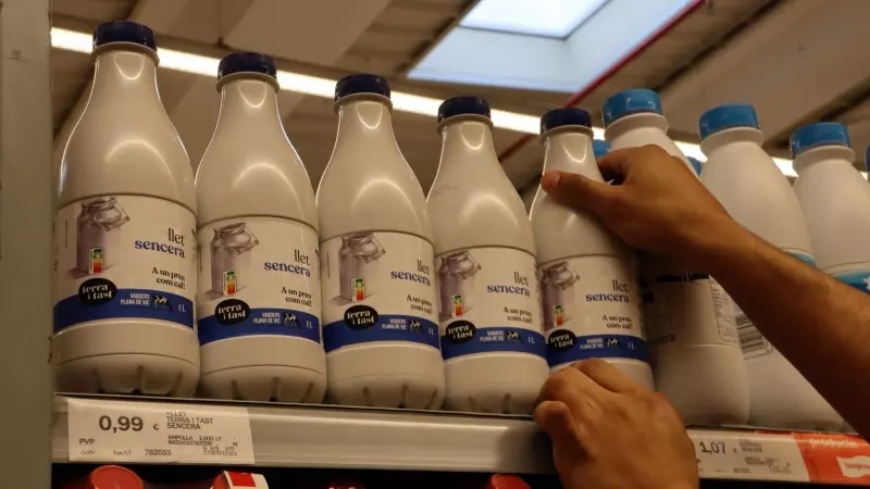 Ampolles de Terra i Tast en un supermercat Esclat de Vic