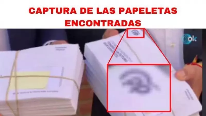 Captura del sobre con el logo del PP impreso.