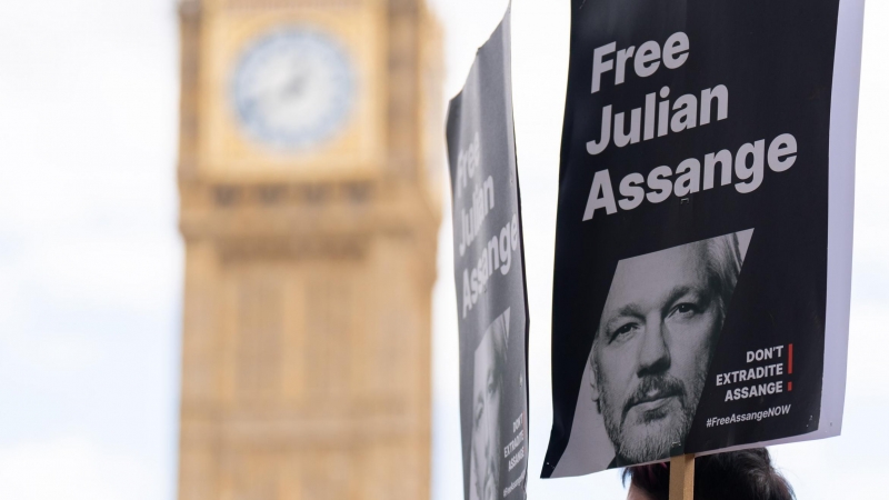 Protesta Assange