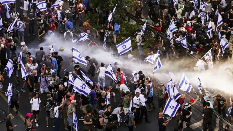 Manifestaciones contra la reforma judicial promovida por el primer ministro israelí Benjamin Netanyahu