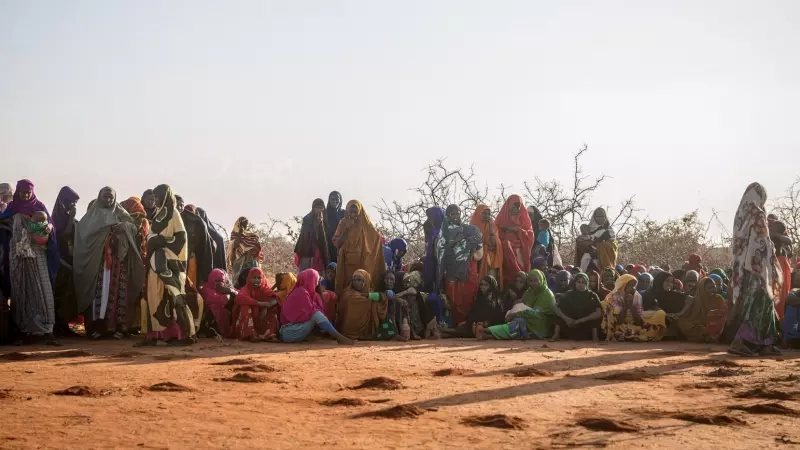 Desplazados en Dollow, Somalia.