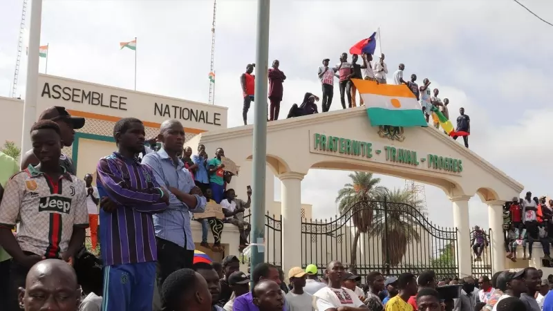 Protestas en Níger, a 3 de agosto de 2023.
