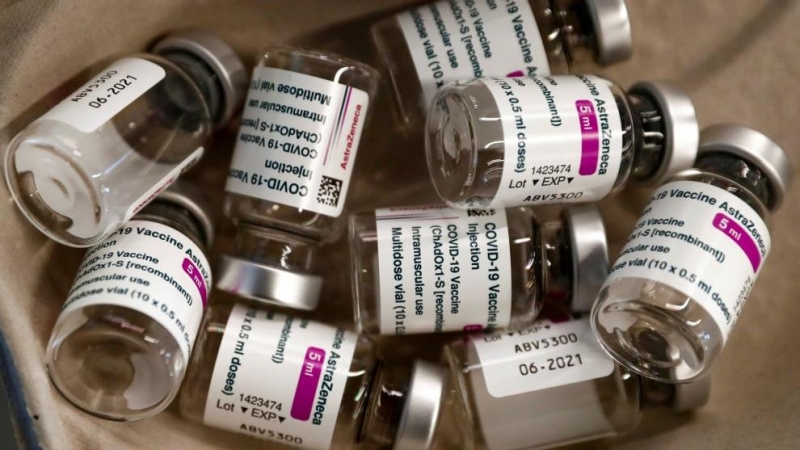 Viales de la vacuna contra la covid de AstraZeneca, en una imagen de archivo
