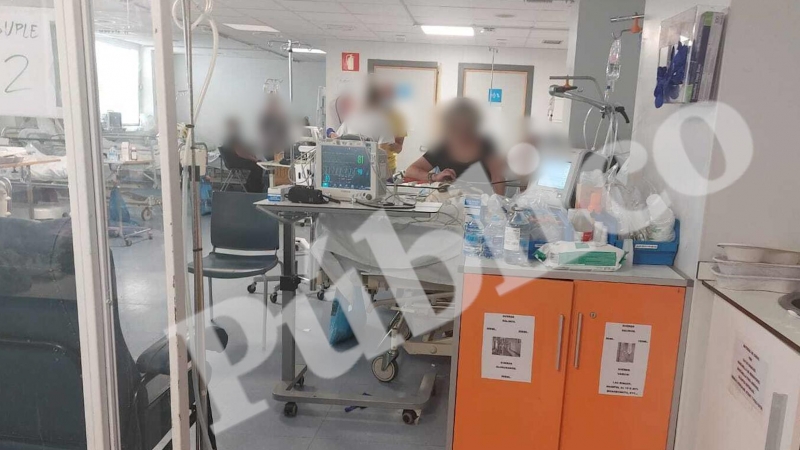 Imagen del colapso que sufren los trabajadores del hospital de La Paz, en Madrid, a 22 de agosto d