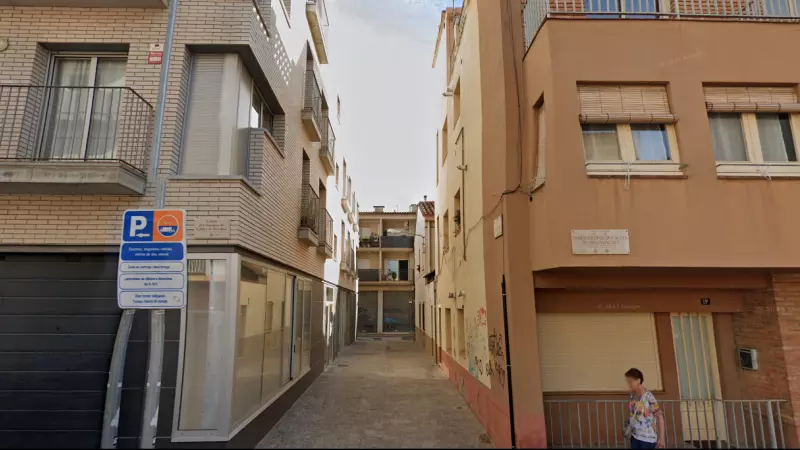 Carrer de Girona on s'hauria produit el cas, segons el 'Diari de Girona'