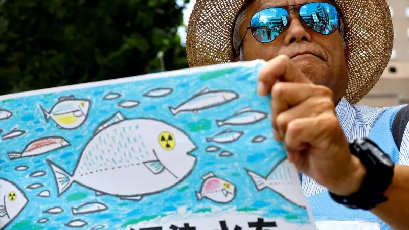 Protestas contra el vertido de agua contaminada en el Pacífico