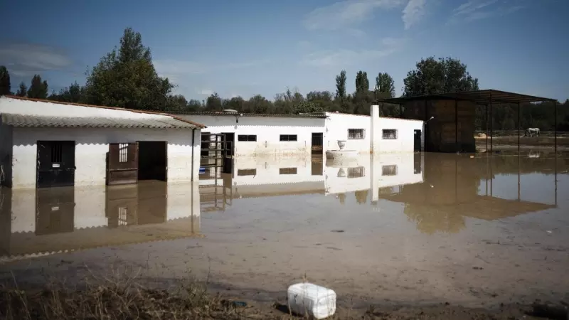 Una de las zonas afectadas por las inundaciones provocadas por la DANA, a 5 de septiembre de 2023, en Escalona, Toledo