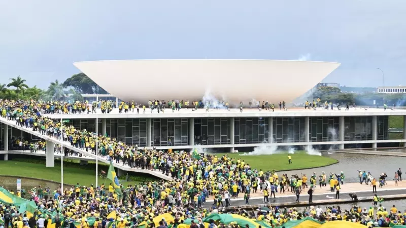 Seguidores de Jair Bolsonaro invadieron el Palacio del Planalto, el Congreso Nacional y el Supremo Tribunal Federal. Imagen de archivo.